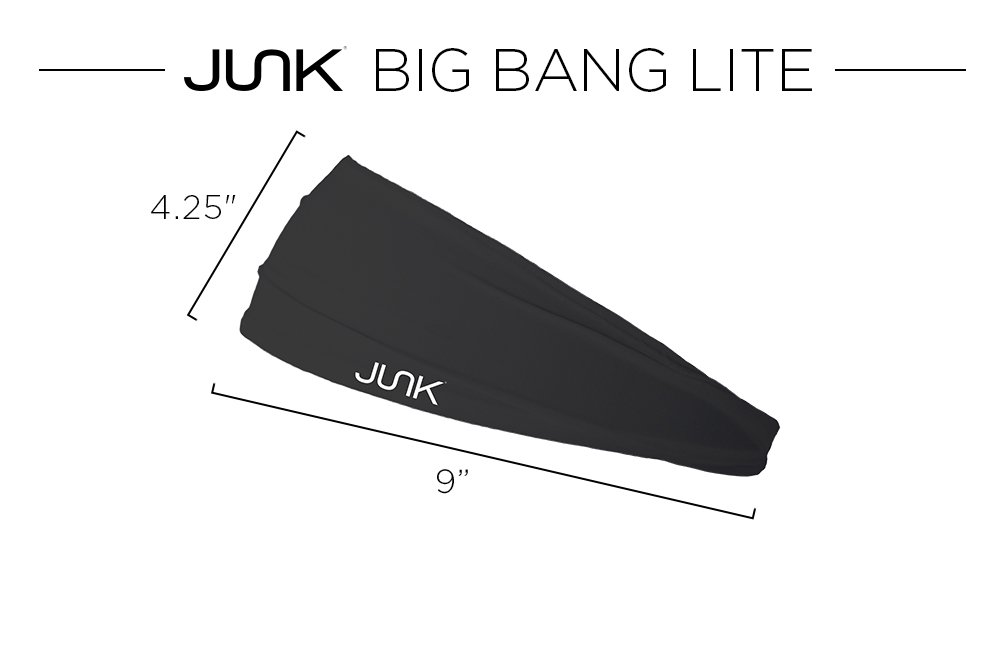 JUNK Brands Compton Big Bang Lite Headband, One Size, Black