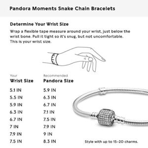 PANDORA Sterling Silver w/Signature Clasp