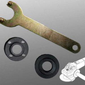 Grinder Flange Lock Nut Wrench Kit for Dewalt Milwaukee Makita Bosch Black & Decker Ryobi 4.5" 5" 5/8-11 Spanner