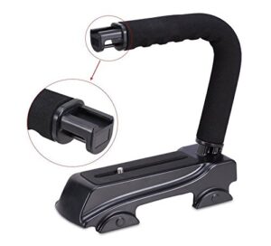 phototrust action stabilizing wheel-style mini video handle grip bracket rig compatible with dslr cameras