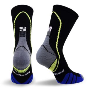 Eurosock Vitalsox Crew Black MD (Men's 7-9, Women's 8-10)