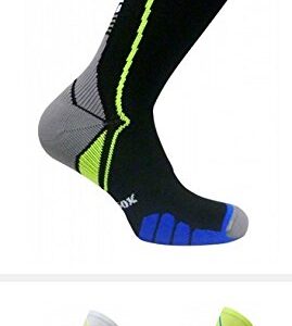 VT5810 Yellow Large - Italian Support Silver Infused Control Crew Socks (1 pair- fitted)