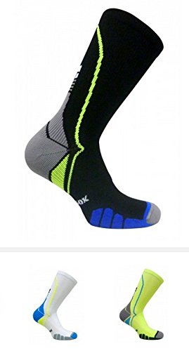 VT5810 Yellow Large - Italian Support Silver Infused Control Crew Socks (1 pair- fitted)