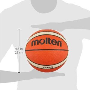 Molten Unisex Adult Basketball Ball BGR5-OI Basketball Balls - Orange/Ivory, 5