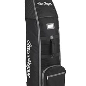 MACGREGOR Golf MACTC003SD MACTEC Deluxe Wheeled Golf Travel Cover Bag, Black/Black