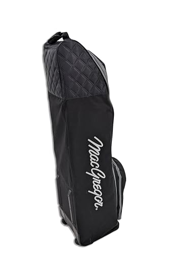 MACGREGOR Golf MACTC003SD MACTEC Deluxe Wheeled Golf Travel Cover Bag, Black/Black