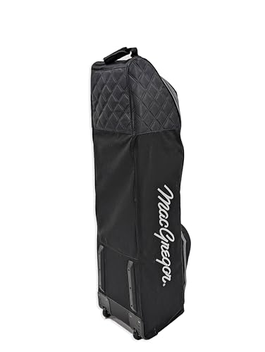 MACGREGOR Golf MACTC003SD MACTEC Deluxe Wheeled Golf Travel Cover Bag, Black/Black