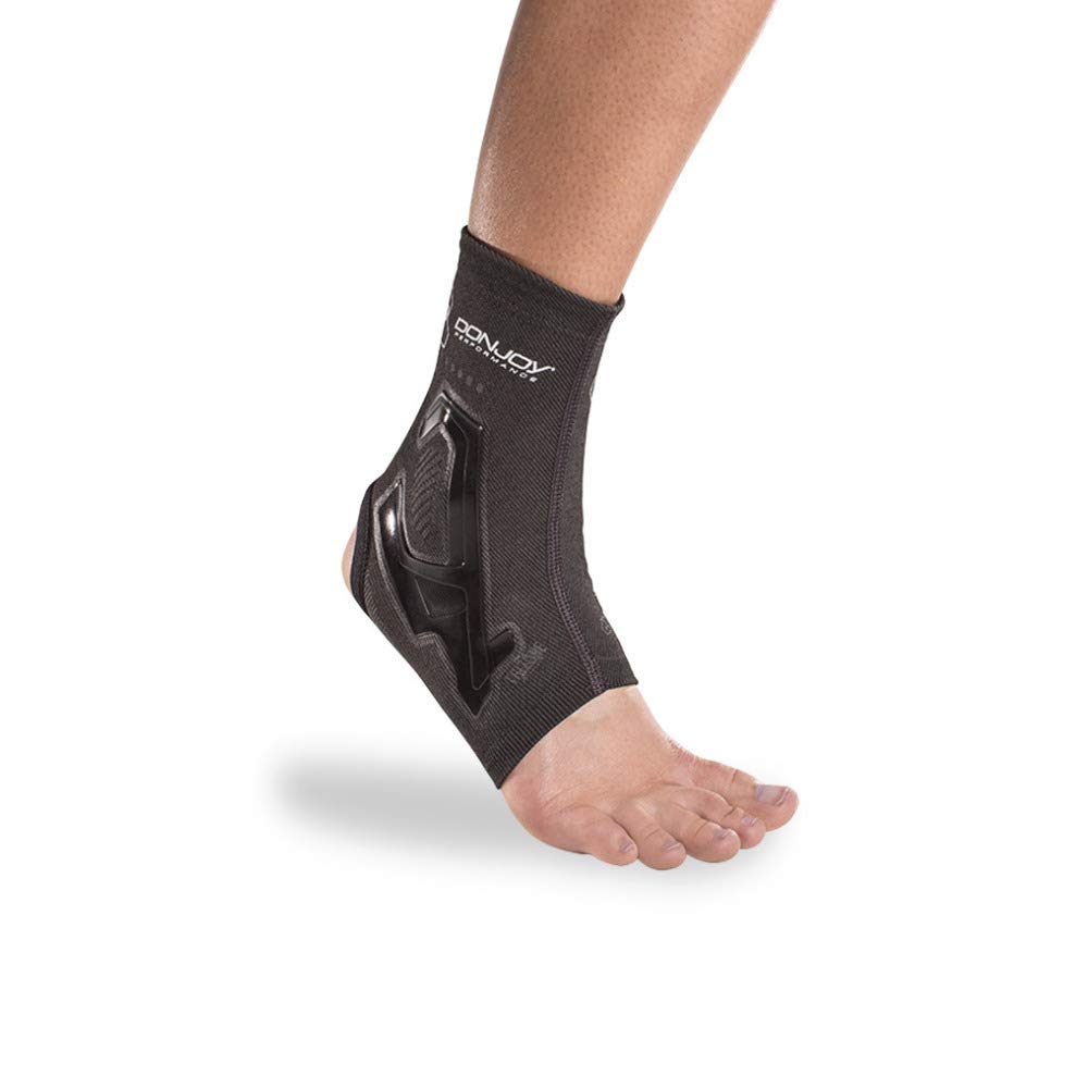 DonJoy Performance TRIZONE Compression: Ankle Support Brace, Black, Large