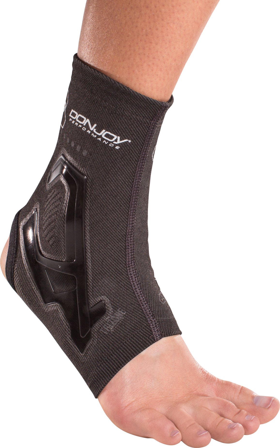 DonJoy Performance TRIZONE Compression: Ankle Support Brace, Black, Small