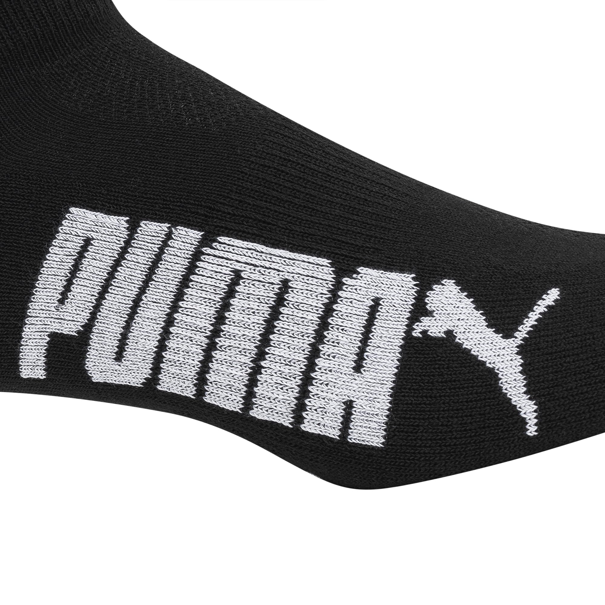 PUMA Men's 6 Pack Low Cut, Black/White, Sock Size:10-13/Shoe Size: 6-12