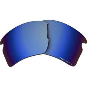 Oakley Flak 2.0 Rectangular Replacement Sunglass Lenses, Prizm Deep Water Polarized, 59 mm