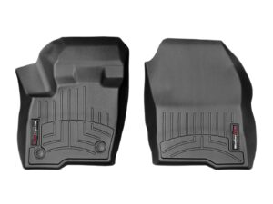 weathertech custom fit floorliners for ford edge, edge st - 1st row (448151), black