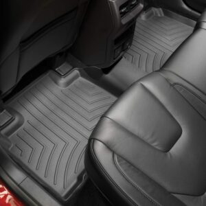 WeatherTech Custom Fit FloorLiners for Ford Edge, Edge ST - 2nd Row (448152), Black