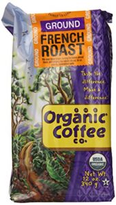 the organic coffee company ground coffee, french roast, 12 ounce