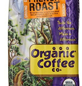 The Organic Coffee Company Ground Coffee, French Roast, 12 Ounce