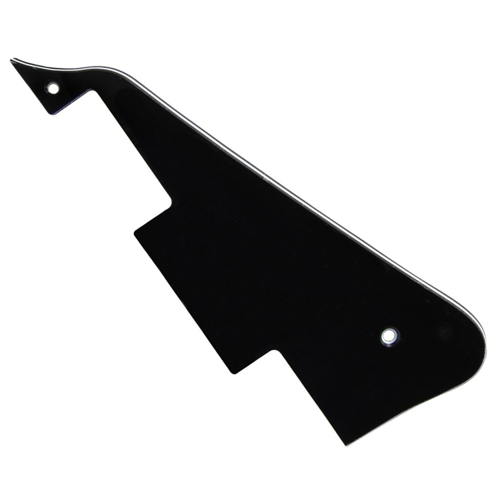 IKN LP Style Pickguard 3Ply Black with Bracket with Screws LP Pickguard Set