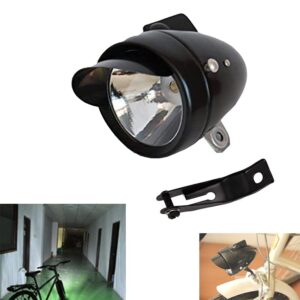 Cool Metal Shell Bright Classical Cool Bicycle Headlight Retro Vintage Bike LED Light Night Riding Safety Front Head Lamp Fog Headlamp