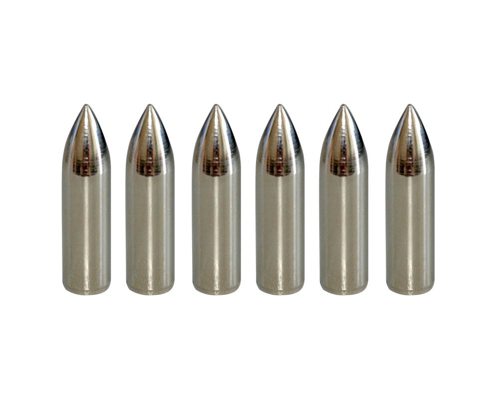 I-Sport 100 Grain Glue on Field Points Archery Replacement Practice Target Arrow Tips 12 Pack