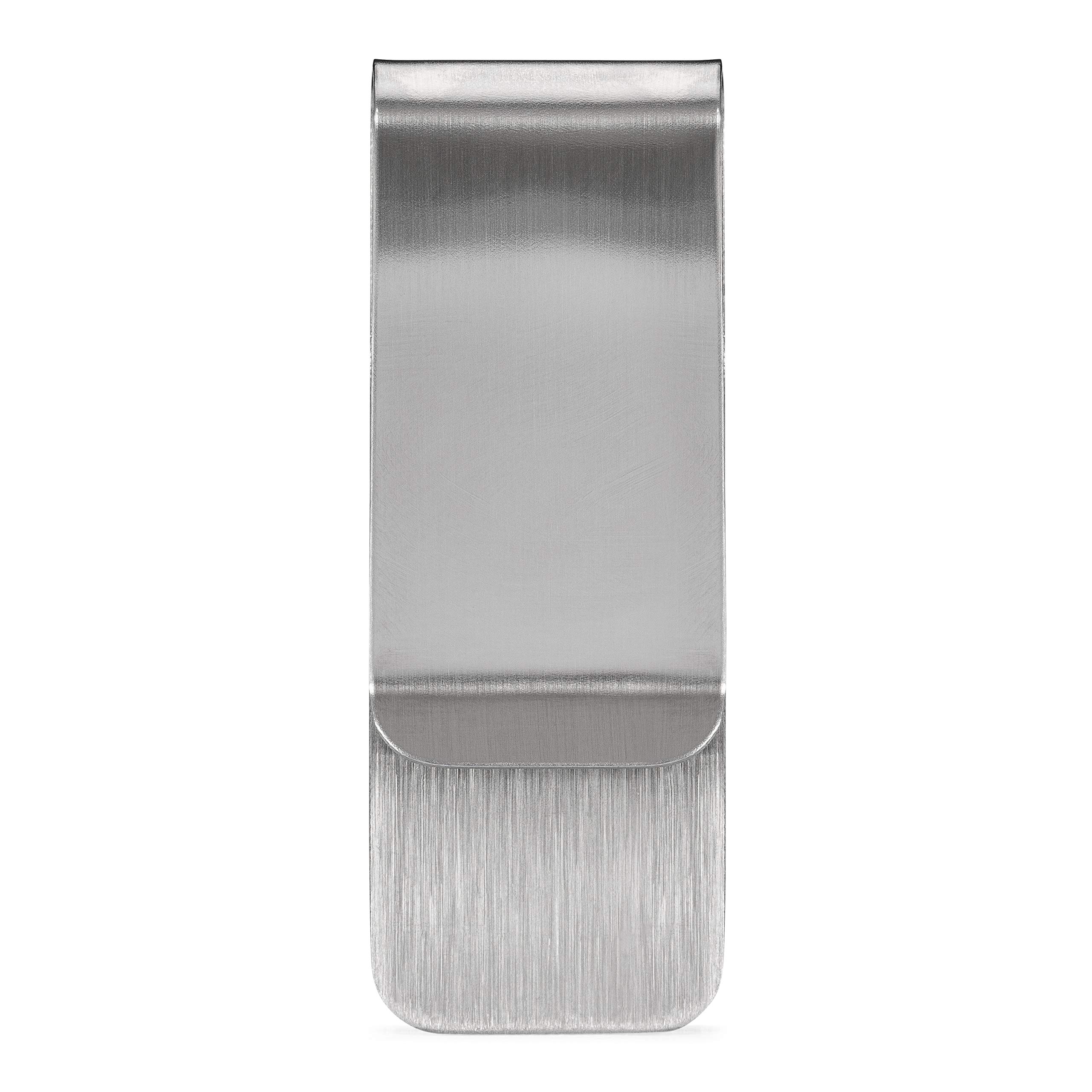 Perfect Order Stainless Steel Money Clip Holder Slim (1, Silver)