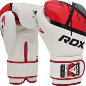 RDX Boxing Gloves EGO, Sparring Muay Thai Kickboxing MMA Heavy Training Mitts, Maya Hide Leather, Ventilated, Long Support, Punching Bag Workout Pads, Men Women Adult 8 10 12 14 16 oz