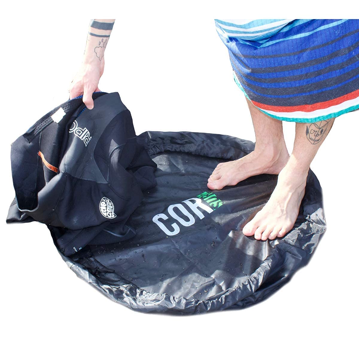 COR Surf Wetsuit Changing Mat | Wet Bag Great for Surfers | Kayakers | Rafters and Boaters That Need to Change Out of Their Wetsuit