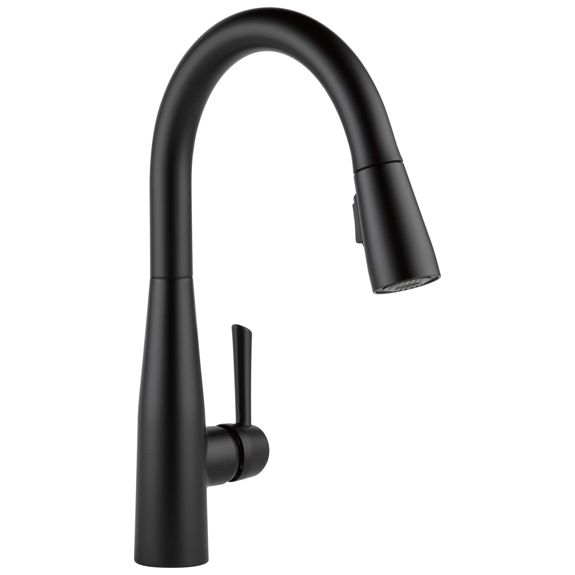 Delta Faucet Essa Kitchen Faucet with Pull Down Sprayer, Kitchen Sink Faucet Matte Black, Magnetic Docking Spray Head, Delta Kitchen Faucet Pull Down, Matte Black 9113-BL-DST