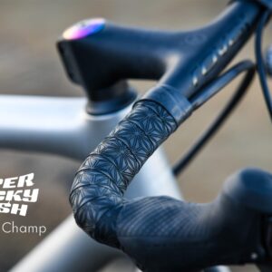 SUPACAZ – Bicycle Bar Tape [Length: 2,200mm Width: 30mm] +Plugs – Super Sticky Kush Classic –Black