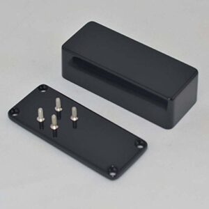 2PCS 1590A Series Aluminum Stomp Box for Guitar Effects Pedal Black