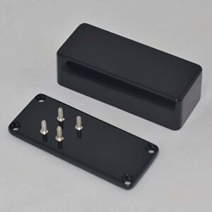 2PCS 1590A Series Aluminum Stomp Box for Guitar Effects Pedal Black