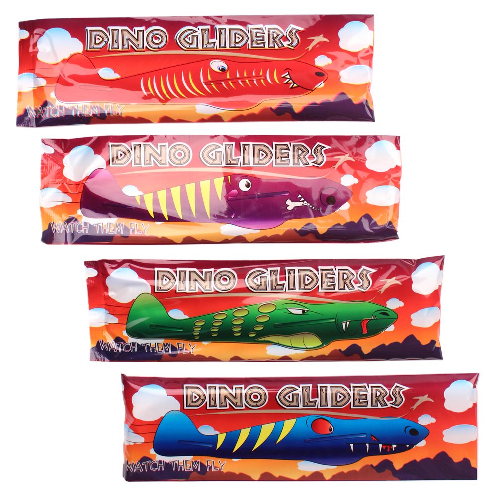 HENBRANDT Dinosaur Flying Gliders Ideal Party Bag Fillers/Children Toys/Game Prizes (24)