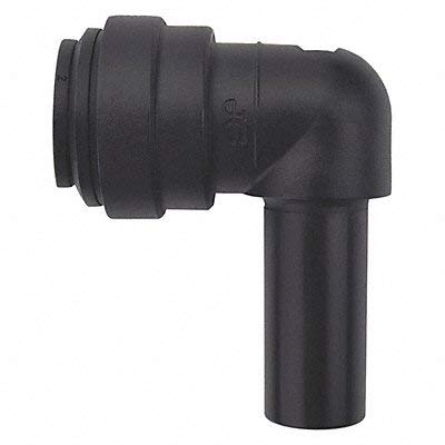 John Guest Speedfit PP221616E Black X 1/2" OD Polypropylene Push-to-Connect Plug-in Elbow (10-Pack)