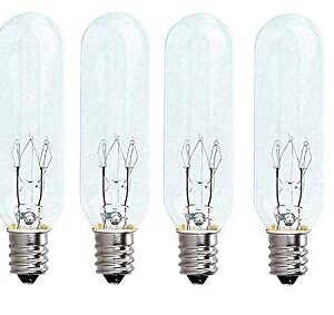 BULBMASTER Himalayan Light Bulb Replacement for Medium/Large Himalayan Salt Lamps Rocks Long Lasting Incandescent bulbs E12 Candelabra Base Dimmable Pack of 6 (25W-T6-6PK)