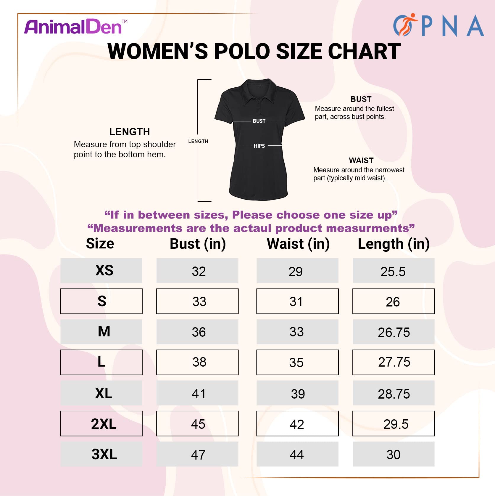 Women's Dry-Fit Golf Polo Shirts 3-Button Golf Polo's in 20 Colors XS-3XL Shirt BLACK-L