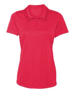 women's dry-fit golf polo shirts 3-button golf polo's in 20 colors xs-3xl shirt red-s