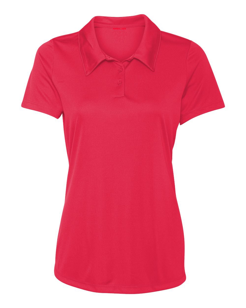 Women's Dry-Fit Golf Polo Shirts 3-Button Golf Polo's in 20 Colors XS-3XL Shirt RED-S