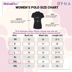 Women's Dry-Fit Golf Polo Shirts 3-Button Golf Polo's in 20 Colors XS-3XL Shirt PINK-S