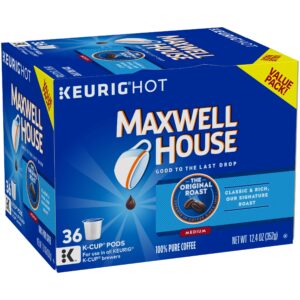 Maxwell House Original Medium Roast K-Cup Coffee Pods (36 Pods)