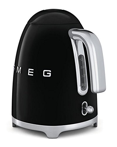 Smeg KLF01BLUS 50's Retro Style Aesthetic Electric Kettle, Black