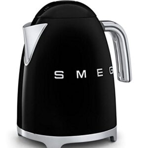 Smeg KLF01BLUS 50's Retro Style Aesthetic Electric Kettle, Black