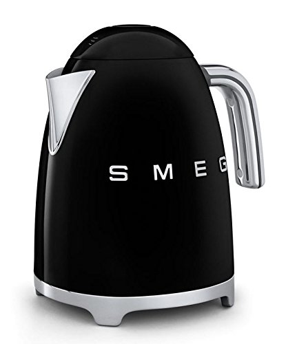 Smeg KLF01BLUS 50's Retro Style Aesthetic Electric Kettle, Black