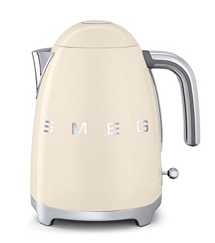 Smeg KLF01CRUS 50's Retro Style Aesthetic Electric Kettle, Cream