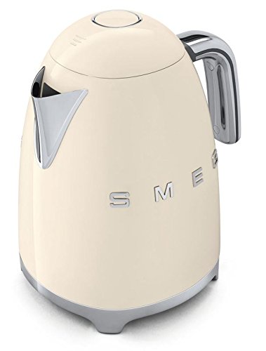 Smeg KLF01CRUS 50's Retro Style Aesthetic Electric Kettle, Cream