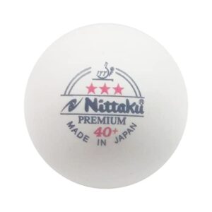 NITTAKU 3-Stars Premium 40+ Table Tennis Ball (Pack of 12 Balls)