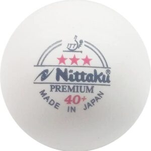 NITTAKU 3-Stars Premium 40+ Table Tennis Ball (Pack of 12 Balls)