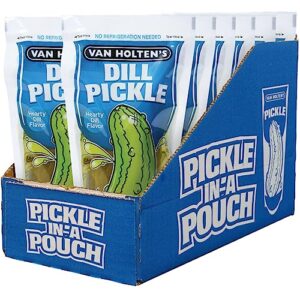 van holten's pickles - jumbo dill pickle-in-a-pouch - 12 pack