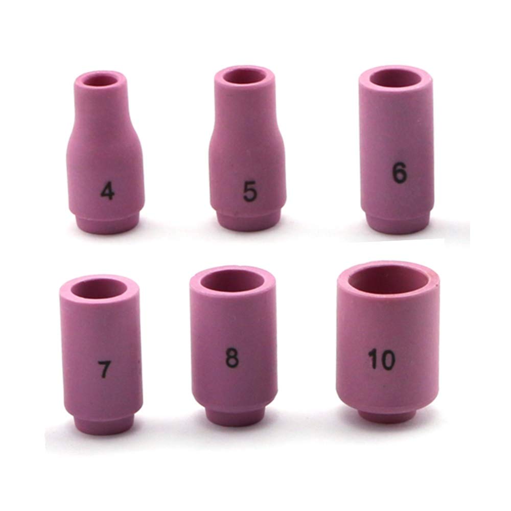 WeldingCity 5-pk Ceramic Cup 13N09 (#5, 5/16" Bore, Alumina) for Regular Setup in TIG Welding Torch 9, 20 and 25 Series