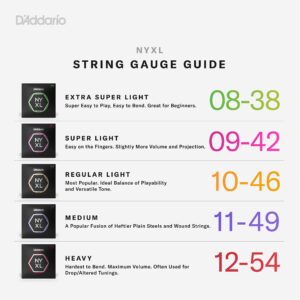 D'Addario Guitar Strings - NYXL Electric Guitar Strings - NYXL1046-3P - Unrivaled Strength, Tuning Stability, Enhanced Mid-Range - For 6 String Guitars - Made in the USA - 10-46 Regular Light, 3-Pack