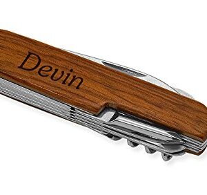 Dimension 9 Devin 9-Function Multi-Purpose Tool Knife, Rosewood