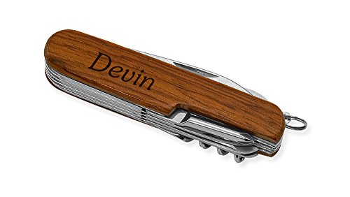 Dimension 9 Devin 9-Function Multi-Purpose Tool Knife, Rosewood