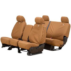 Covercraft Carhartt SeatSaver Custom Seat Covers for 2015-2018 Ford F-150 (Excludes Raptor), 1st Row Bucket Seats, SSC2485CABN (Brown)